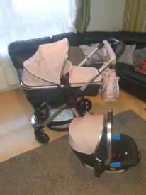 mothercare blush pink travel system